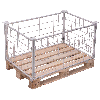 VARIOfit Palettenaufsatz Typ 62 aus verzinktem Stahl 1500kg Auflast 1200x1000mm Maße, 600mm Nutzhöhe VARIOfit Palettenaufsatz Typ 62 aus verzinktem Stahl 1500kg Auflast 1200x1000mm Maße, 600mm Nutzhöhe