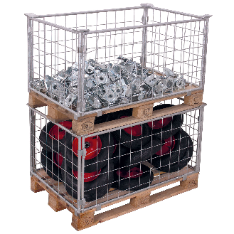 VARIOfit Palettenaufsatz Typ 62 aus verzinktem Stahl 1500kg Auflast 1200x1000mm Maße, 600mm Nutzhöhe-Beschreibung lesen