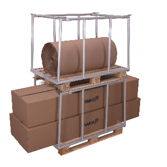 VARIOfit Palettenaufsatz Typ 75 aus verzinktem Stahl 1200x800mm Maße, 1555mm Höhe-Beschreibung lesen