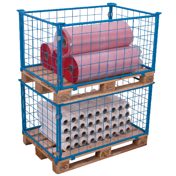 VARIOfit Palettenaufsatz Typ 62 aus Stahl 1500kg Auflast 1200x800mm Maße, 400mm Nutzhöhe-Beschreibung lesen