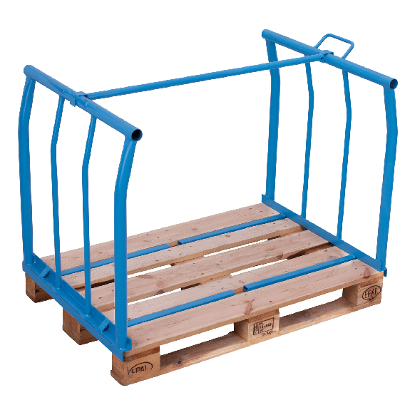 Type de fixation de palette 66 en acier 1200x800 mm dimensions, hauteur de 1200 mm-Lire la description