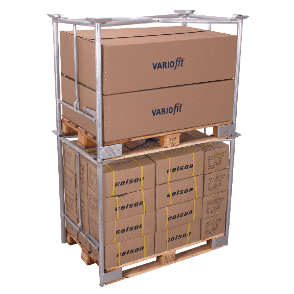 VARIOfit Palettenaufsatz Typ 65k mit Klemmvorrichtung aus verzinktem Stahl 1200x800mm Maße, 1600mm Höhe VARIOfit Palettenaufsatz Typ 65k mit Klemmvorrichtung aus verzinktem Stahl 1200x800mm Maße, 1600mm Höhe-Beschreibung lesen