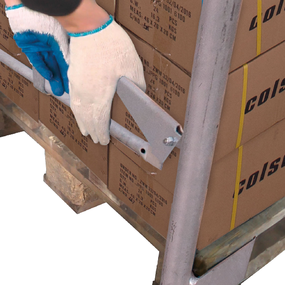 VARIOfit Palettenaufsatz Typ 65k mit Klemmvorrichtung aus verzinktem Stahl 1200x800mm Maße, 1600mm Höhe VARIOfit Palettenaufsatz Typ 65k mit Klemmvorrichtung aus verzinktem Stahl 1200x800mm Maße, 1600mm Höhe-Beschreibung lesen