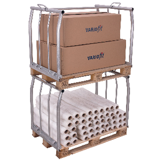 VARIOfit Palettenaufsatz Typ 66 aus verzinktem Stahl 1200x1000mm Maße, 1000mm Höhe-Beschreibung lesen