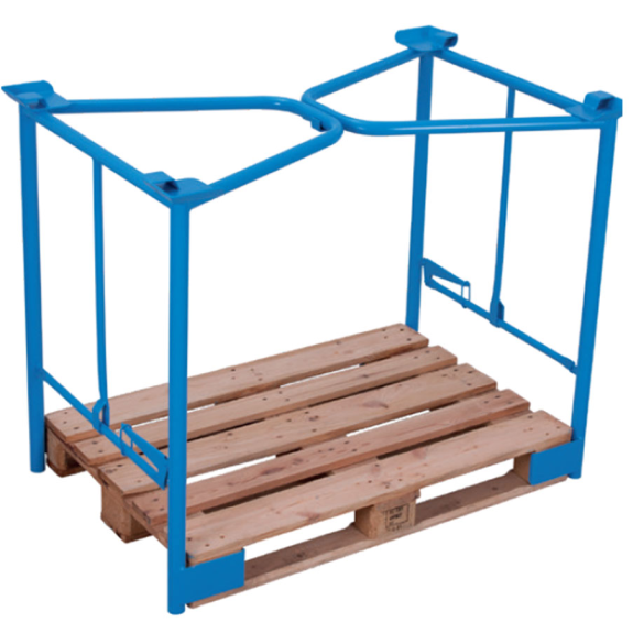 VARIOfit Palettenaufsatz Typ 65k mit Klemmvorrichtung aus Stahl 1200x800mm Maße, 1600mm Höhe-Beschreibung lesen