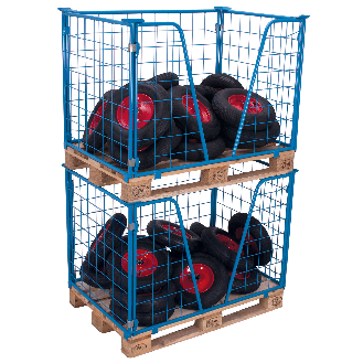 VARIOfit Palettenaufsatz Typ 65k mit Klemmvorrichtung aus Stahl 1200x1000mm Maße, 1600mm Höhe-Beschreibung lesen