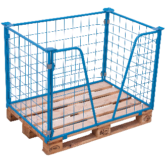 VARIOfit Palettenaufsatz Typ 65k mit Klemmvorrichtung aus Stahl 1200x1000mm Maße, 1600mm Höhe-Beschreibung lesen