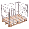 VARIOfit Palettenaufsatz Typ 63 aus verzinktem Stahl 1200x1000mm Maße, 1000mm Höhe VARIOfit Palettenaufsatz Typ 63 aus verzinktem Stahl 1200x1000mm Maße, 1000mm Höhe