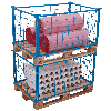 Palettenaufsatz aus Stahl 1500 kg