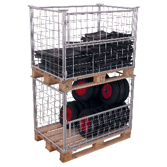 VARIOfit Palettenaufsatz Typ 64 aus verzinktem Stahl 1200x1000mm Maße, 1600mm Höhe-Beschreibung lesen