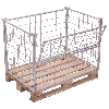 VARIOfit Palettenaufsatz Typ 64 aus verzinktem Stahl 1200x1000mm Maße, 1600mm Höhe VARIOfit Palettenaufsatz Typ 64 aus verzinktem Stahl 1200x1000mm Maße, 1600mm Höhe
