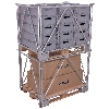 VARIOfit Palettenaufsatz Typ 68 aus verzinkt Stahl 1200x1000mm Maße, 1200mm Höhe