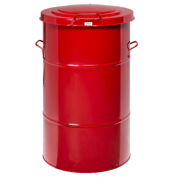 Kongamek Abfallbehälter in rot aus Blech 115l Volumen Kongamek Abfallbehälter in rot aus Blech 115l Volumen-Beschreibung lesen