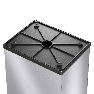 Hailo großraum Abfallbox Big-Box Swing L Silber-Beschreibung lesen