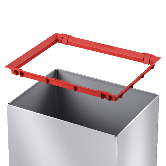 Hailo großraum Abfallbox Big-Box Swing L Silber-Beschreibung lesen