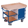 VARIOfit Werkstattwagen mit Schiebegriff, Schrank und 3 Ladeflächen bis 1125x630mm VARIOfit Werkstattwagen mit Schiebegriff, Schrank und 3 Ladeflächen bis 1125x630mm