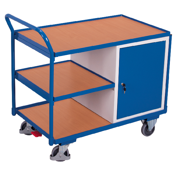 VARIOfit Werkstattwagen mit gebogenen Schiebegriff und 3 Ladeflächen 985x590mm VARIOfit Werkstattwagen mit gebogenen Schiebegriff und 3 Ladeflächen 985x590mm-Beschreibung lesen