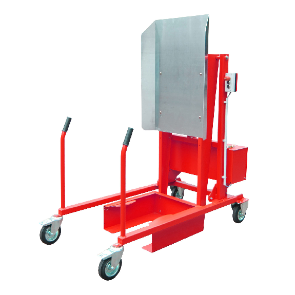 Bauer Mülltonnen-Kippstation MKS-12V, Elektrohydraulisch, lackiert, Feuerrot-Beschreibung lesen