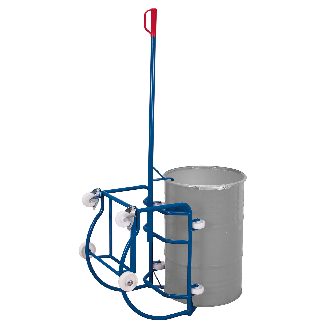 VARIOfit Fasskipper 250kg Traglast mit Hebelstange, Fassauflage mit 4 Kunststoffrollen-Beschreibung lesen