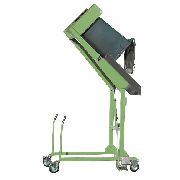 Bauer Mülltonnen-Kippstation MKS-H mit Handpumpe, lackiert, Resedagrün Bauer Mülltonnen-Kippstation MKS-H mit Handpumpe, lackiert, Resedagrün-Beschreibung lesen