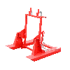 Bauer Mülltonnen-Kipper MK 240 mit Gabelzinkenaufnahme, 1x240l, Feuerrot