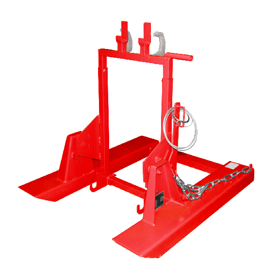 Bauer Mülltonnen-Kipper MK 120 mit Gabelzinkenaufnahme, 1x80/120l, Feuerrot-Beschreibung lesen