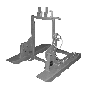 Bauer Mülltonnen-Kipper MK 120 mit Gabelzinkenaufnahme, 1x80/120l, Mausgrau Bauer Mülltonnen-Kipper MK 120 mit Gabelzinkenaufnahme, 1x80/120l, Mausgrau