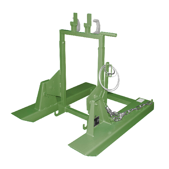 Bauer Mülltonnen-Kipper MK 120 mit Gabelzinkenaufnahme, 1x80/120l, Resedagrün-Beschreibung lesen