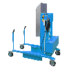 Bauer Mülltonnen-Kippstation MKS-230V, Elektrohydraulisch, lackiert, Lichtblau
