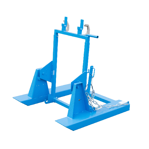 Garbage Can Tipper Mk 240 avec apport à fourche, 1x240L, bleu clair-Leer más