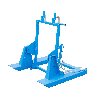 Bauer Mülltonnen-Kipper MK 240 mit Gabelzinkenaufnahme, 1x240l, Lichtblau Bauer Mülltonnen-Kipper MK 240 mit Gabelzinkenaufnahme, 1x240l, Lichtblau