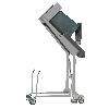 Bauer Mülltonnen-Kippstation MKS-H mit Handpumpe, lackiert, Mausgrau