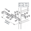 Hailo Wandhalter für Steigleitern Typ VAO 40x20mm Holm Edelstahl/Stahl 300-430mm verstellbar Hailo Wandhalter für Steigleitern Typ VAO 40x20mm Holm Edelstahl/Stahl 300-430mm verstellbar