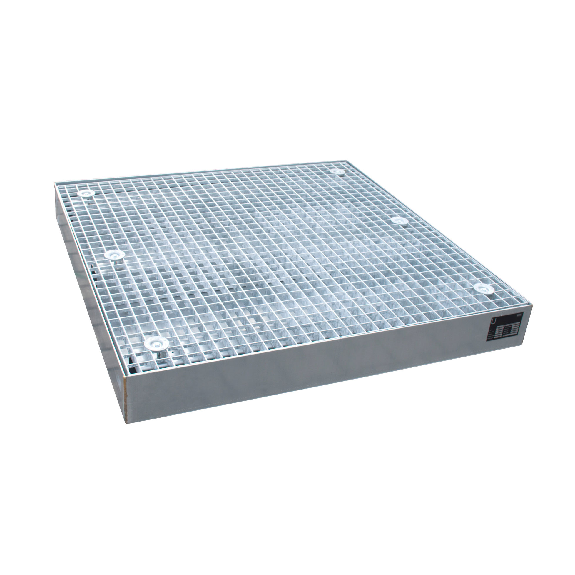 Bandeja protección suelos LxAnxAlt 1000 x 1000 x 123 mm, vol. reco. 80 l, galv. Bandeja protección suelos LxAnxAlt 1000 x 1000 x 123 mm, vol. reco. 80 l, galv.-Leer más