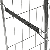 Kongamek Sicherheitsband in schwarz 550x40x5mm als Zubehör für Gitterwagen Kongamek Sicherheitsband in schwarz 550x40x5mm als Zubehör für Gitterwagen
