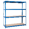 Pro-Bau-Tec Weitspannsteckregal 350kg Tragkraft 160cm breit