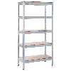 Schulte Steck- Schwerlastregal 180x90x40cm mit 5 Böden 150kg Fachlast