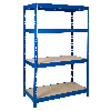Pro-Bau-Tec Weitspannsteckregal 350kg Tragkraft 120cm breit