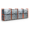 RR Industrietechnik Wabenregal RWR-48/6 6000x1000x1000mm mit 48 Fächern RAL 2004 Reinorange RR Industrietechnik Wabenregal RWR-48/6 6000x1000x1000mm mit 48 Fächern RAL 2004 Reinorange