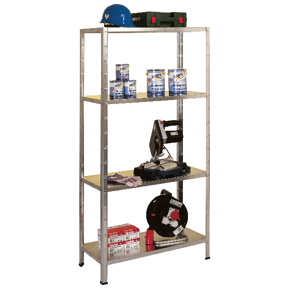 Schulte Fachbodenregal 1000x1800x400mm verzinkt mit 4 Böden aus Metall 65kg Fachlast Schulte Fachbodenregal 1000x1800x400mm verzinkt mit 4 Böden aus Metall 65kg Fachlast-Beschreibung lesen
