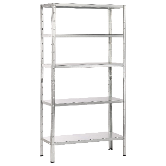 Schulte Fachbodenregal 1000x1900x400mm verzinkt mit 5 Böden aus Metall 65kg Fachlast-Beschreibung lesen