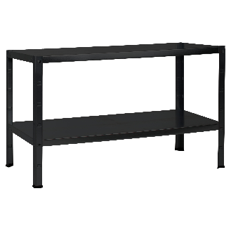 Schulte Regal Stecksystem Blackline 430x1000x400mm mit 2 Böden aus Metall 65kg Fachlast-Beschreibung lesen
