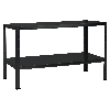 Schulte Regal Stecksystem Blackline 430x1000x400mm mit 2 Böden aus Metall 65kg Fachlast