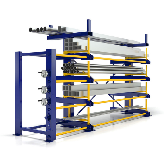 Roll-Aus-Regal Einseitg Type RRA-E45 1x4 Plan de rangement plus rack de toit de 2500 kg de charge par bras par bras-Leer más