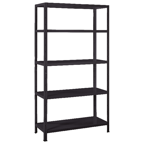 Schulte Regal Stecksystem Blackline 1900x1000x450mm mit 5 Böden aus Metall 65kg Fachlast-Beschreibung lesen