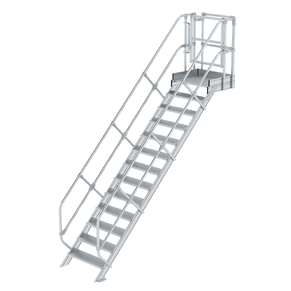Treppen-Modul 2700mm Plattformoberkante Aluminium geriffelt 13 Stufen Treppen-Modul 2700mm Plattformoberkante Aluminium geriffelt 13 Stufen-Beschreibung lesen
