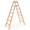 Zarges Holz Stehleiter Crestastep B, beidseitig begehbar 2x7 Stufen Zarges Holz Stehleiter Crestastep B, beidseitig begehbar 2x7 Stufen