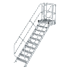 Treppen-Modul 2080mm Plattformoberkante Aluminium geriffelt 10 Stufen Treppen-Modul 2080mm Plattformoberkante Aluminium geriffelt 10 Stufen