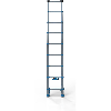 Zarges Compactstep L Teleskop- Sprossen- Anlegeleiter 9 Sprossen