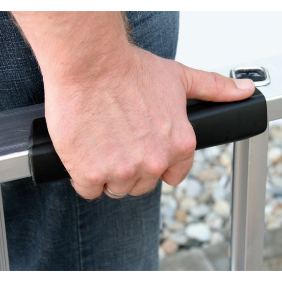 MUNK Stufenanlegeleiter mit Traverse und Ergo-Pad 18 Stufen-Beschreibung lesen